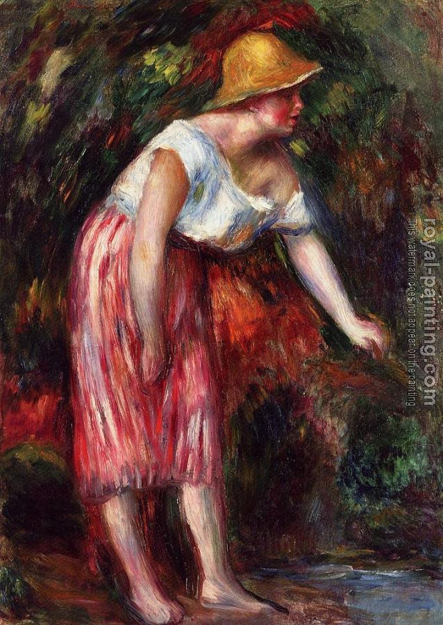 Pierre Auguste Renoir : Woman in a Straw Hat II